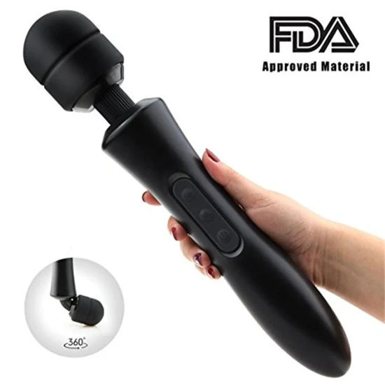 Recarregável poderoso silicone sexo vibrador brinquedos grande adulto feminino amor av varinha massagem para mulher g ponto atacado